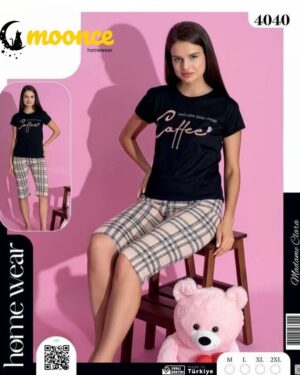 Moonce 4040 Piżama bawełna