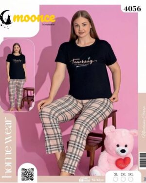 Moonce 4056 Piżama bawełna