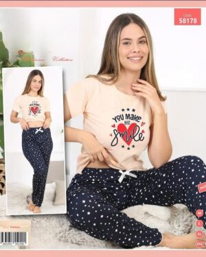 Moonce 58178 Piżama bawełna