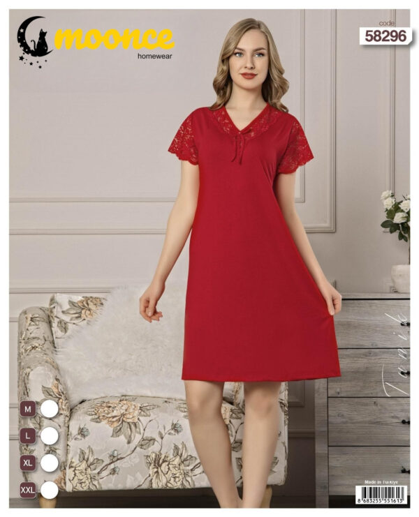 Moonce 58296 Koszula nocna bawełna z lycra