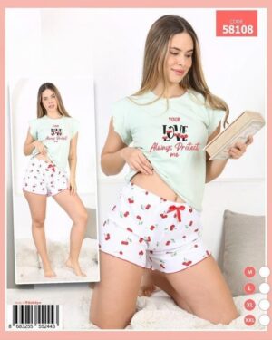 Moonce 58108 piżama kr szorty