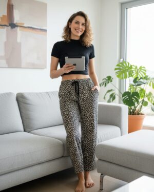 Moonce CN-08 Spodnie Piżamowe