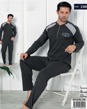 piżama męska bawełniana ocieplane 2380