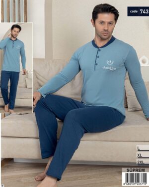 piżama męska bawełniana 7433