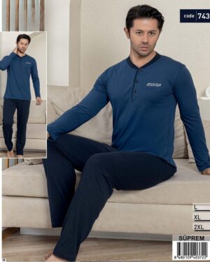 piżama męska bawełniana 7434