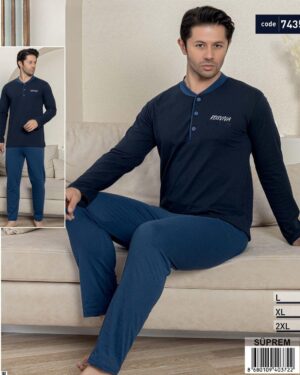 piżama męska bawełniana 7435