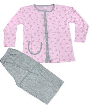 Piżama damska bawełna rozpinane AR-09